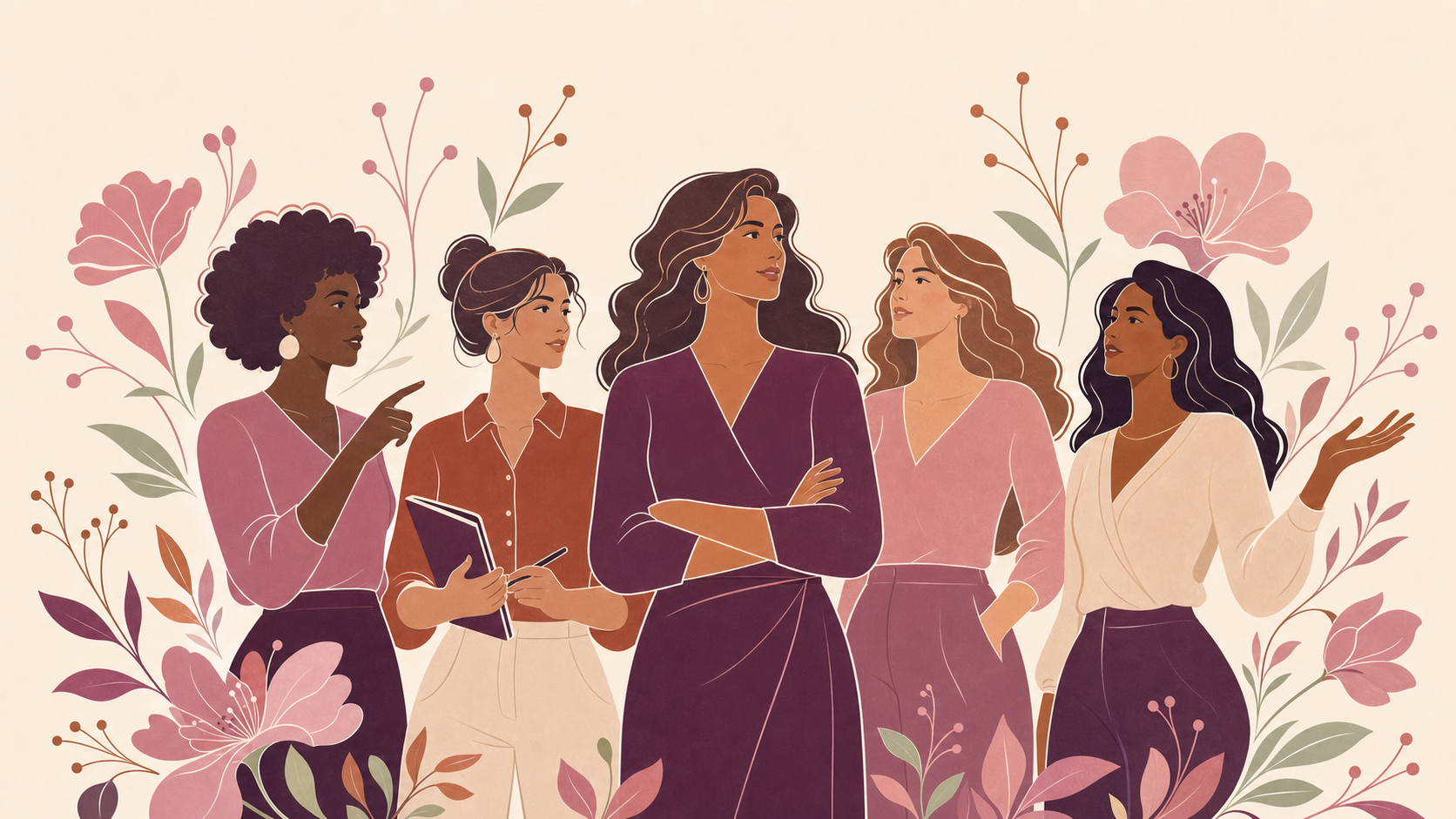 Mulheres diversas em diálogo e posição de liderança — Programa ARIA Mulheres que Lideram